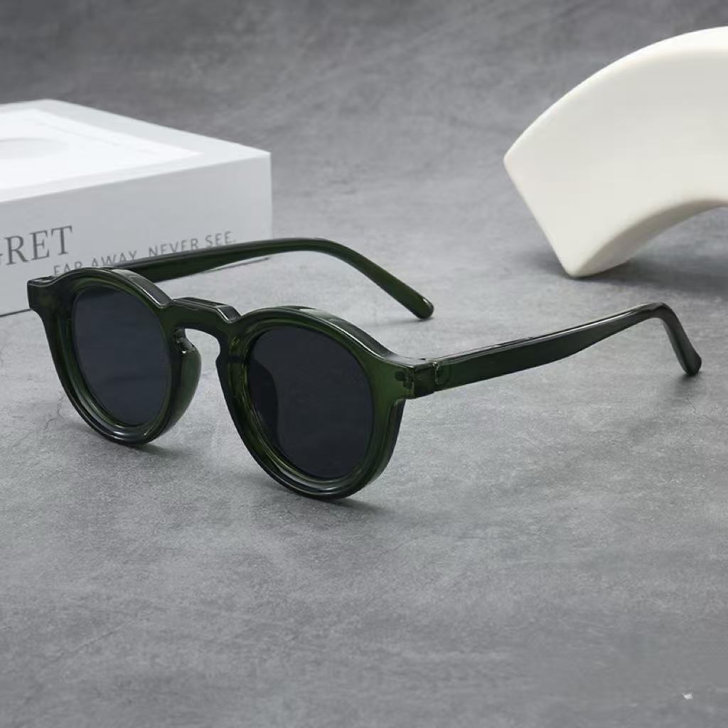 New Vintage Round Sunglasses Women Men Brand Circular Sun Glasses Female Oval Eyewear Sunglasses for Male Female Eyeglasses