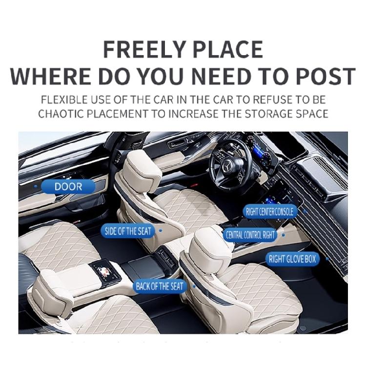 Modern Design Convenient Car Storage Pouches Solution Adhesive Net Bag for Phones Miscellaneous Items and Everyday Items