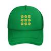 Video Game Geometry Dash Mesh Baseball Caps Snapback Fashion Baseball Hats Breathable Casual Casquette Outdoor Unisex