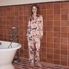 [Sausage Birthday] Summer New Pajamas Women's Summer Cartoon Cute Simulation Silk Women's Loungewear Two-piece Set