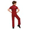 Trajes de patinaje artístico para niños Camisa de baile latino moderno para niños Body Leotardo Niños Salsa Tango Salón Solapa Mono Tops