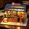 Casa Diy Casa de Muñecas Miniatura de Madera Casa Pequeña Kit Rompecabezas 3D Ensamblaje Juguetes de Construcción Con Muebles Luces LED Regalos para Casa de Muñecas