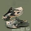 New Camouflage Hollow Shoes for Men, Trendy Couple Summer Camouflage Peep-Toe Sandals, Dual-use Beach Shoes for Outdoor Wear