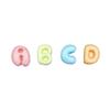 20 Stück Mini-Buchstaben Gemischte Harz-Accessoires ABCD Englische Buchstaben-Aufkleber DIY Sahne-Kleber Handyhülle Haarspangen-Dekoration Zubehör