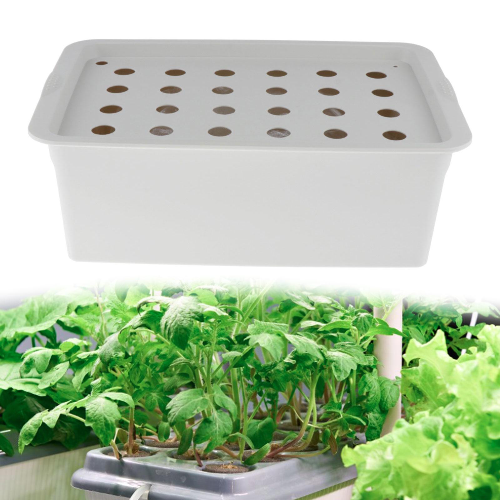 24 Holes Garden Cabinet Box Indoor Hydroponic Grow Set Plant Site Hydroponic Set for Office Market Parterre Garden Fruits