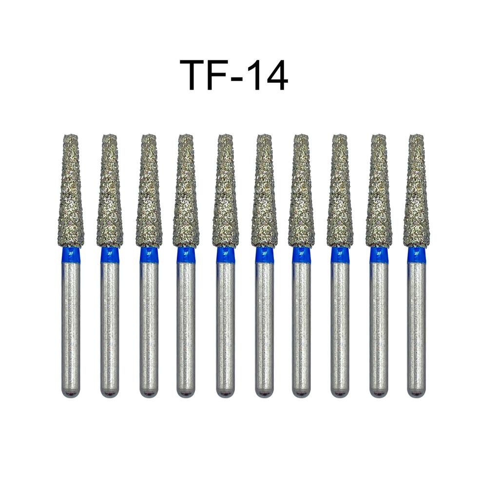 Nun Ck 10 Stück/Packung Dental Diamantbohrer für Hochgeschwindigkeits-Handstück Zahnarztbohrer FG-Serie Durchmesser 1,6 mm