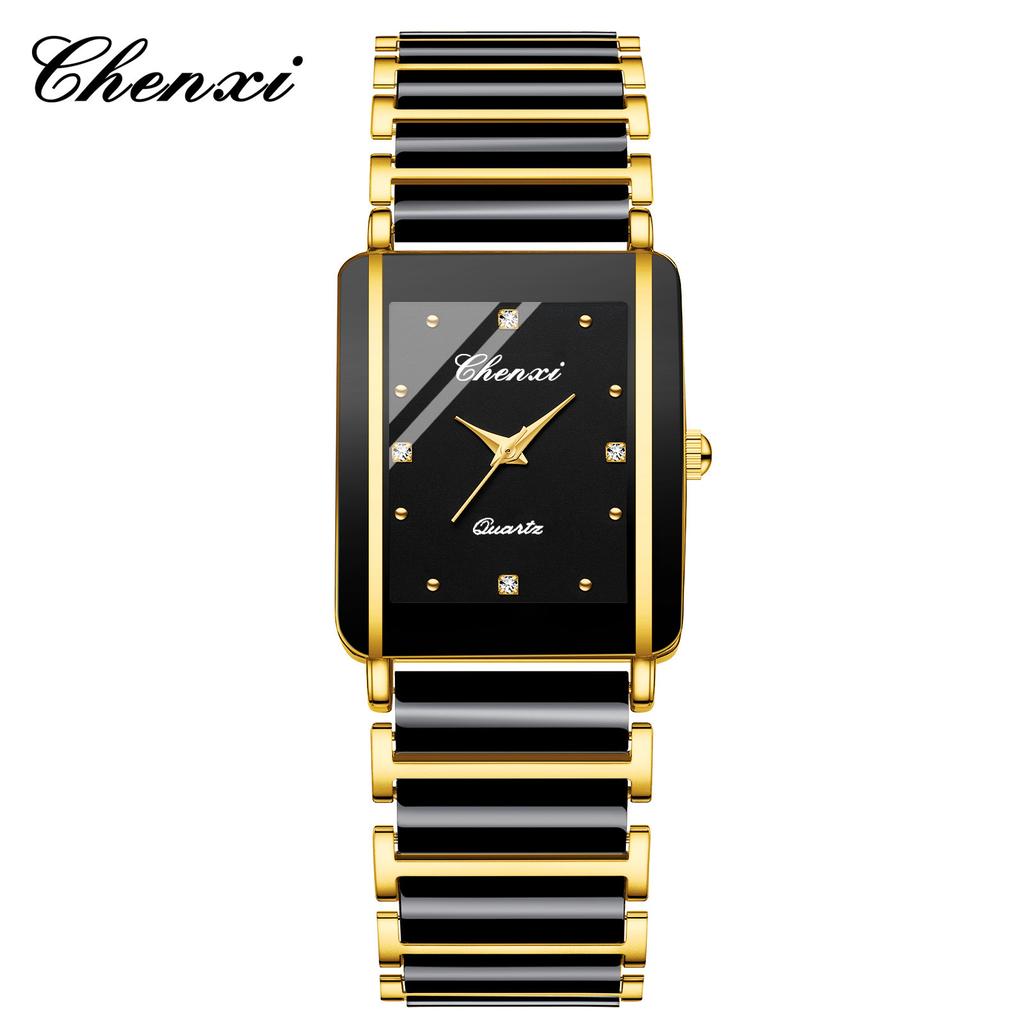Watch Rectangle Square Couple Watch 104A Fashion Ceramic Watch Women