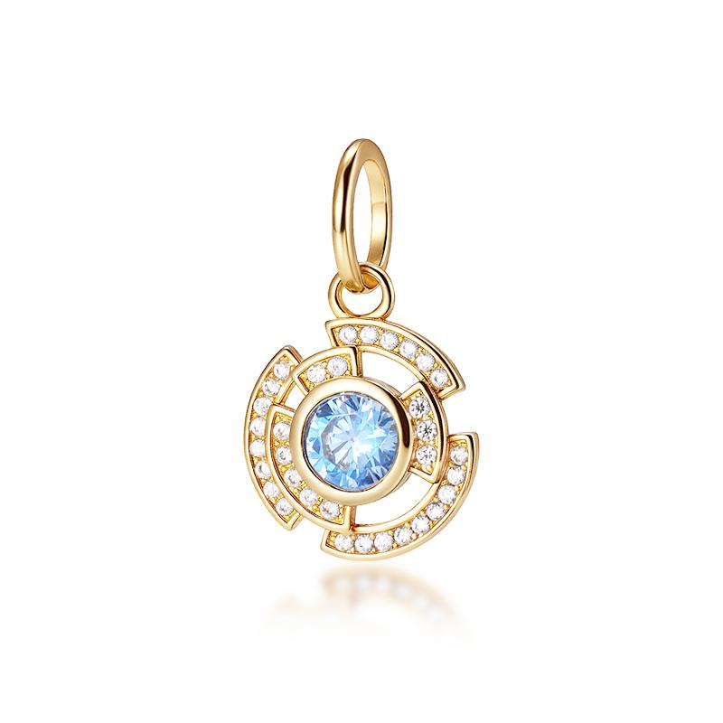 NEW Gold Plated Charm Beads & Pendants Set for European Bracelets Women Fashion Zircon Starfish Axolotl Cross Charms DIY Jewelry