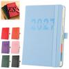 2027 Daily Planner A5 Planner, Vertical Grain Hardcover 320 Page Thick Paper Writing Journal Schedule Notebook, English Calendar Organizer with