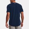 Under Armour Project Rock The Grind Letter Print American Vintage Crew Neck T-Shirt Men Tops College-Blue 1370479-408