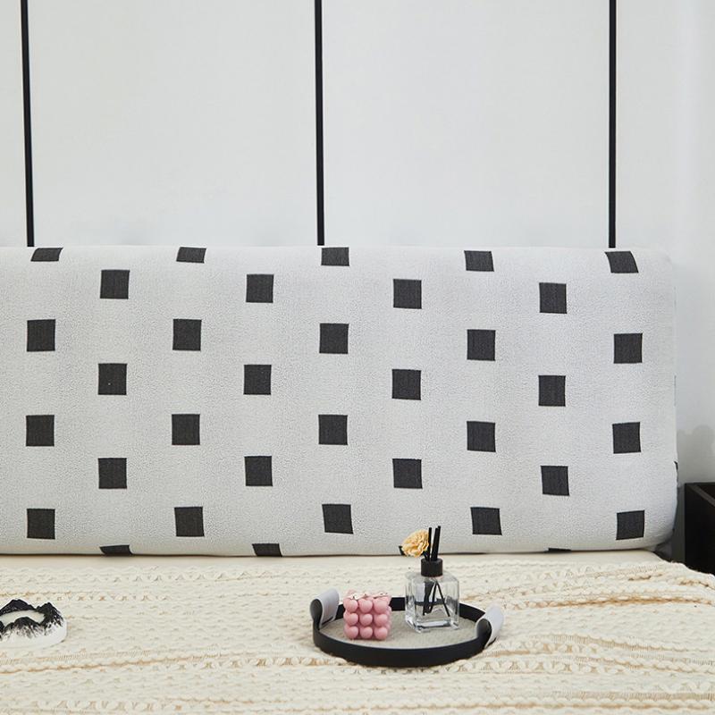 Kopfteil-Schonbezug, bedruckt, Bettkopfteilbezug, dehnbar, staubdicht, dehnbarer Nachttisch-Rückenschutz für Holz, gepolstertes Lederbett, Bettkopfteil, Queen