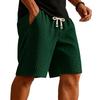 Mens Knit Sweat Shorts Casual Elastic Waist Stretch Workout Gym Shorts 7 inch Inseam Drawstring Running Shorts with Pockets