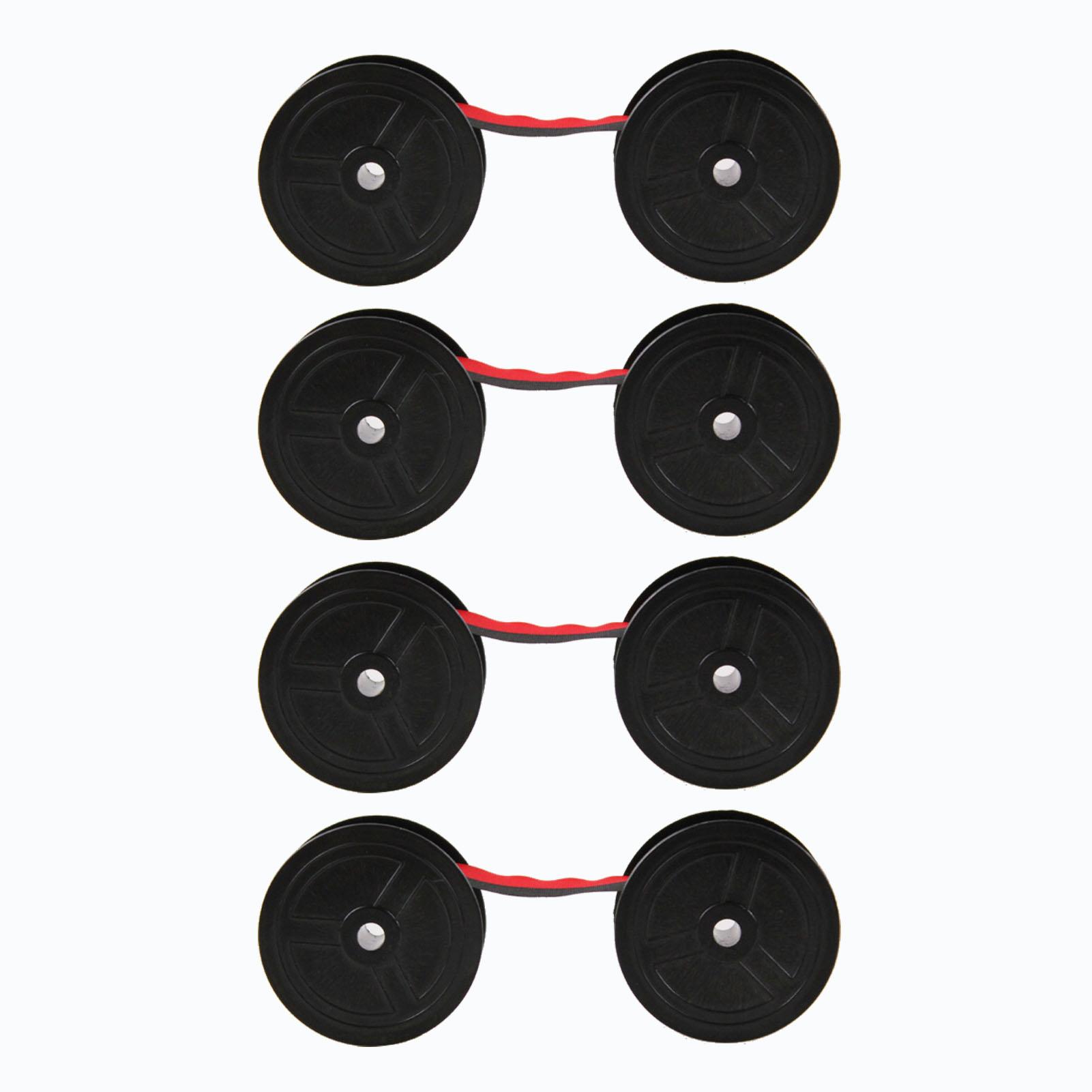 

4 шт. лента для калькулятора долговечная универсальная двухшпульная лента для калькулятора и пишущей машинки для EL-2196BL