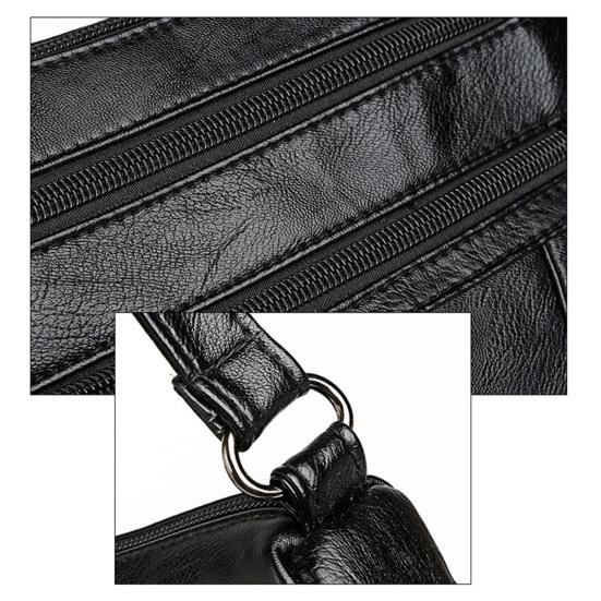 Dames Crossbody Portemonnee Kunstleer Crossbody Tas Eenvoudige Schoudertas met Meerdere Vakken Handtas voor Pendelen Winkelen Dates