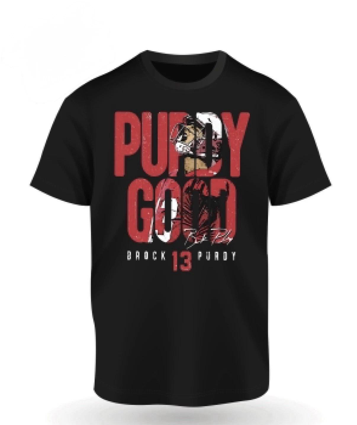 San Francisco 49ers Purdy NFL Custom Graphic T-Shirt Size S-3XL. 3XL