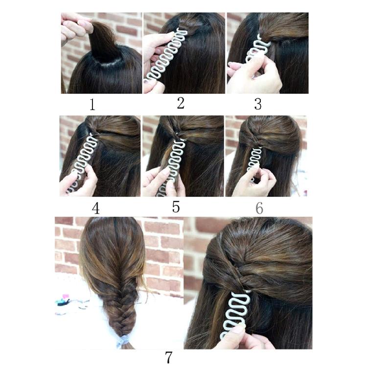 DIY Accessories Hair Modelling Tool Kit Magic Fast Spiral Hair Braid Braiding