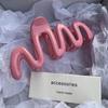 Nové barevné Jelly Wave Hair Claw Vlásenka Ženy Dívky Módní Design Korejský Sladký Jednoduchý Nepravidelný Spona do vlasů Pokrývky hlavy