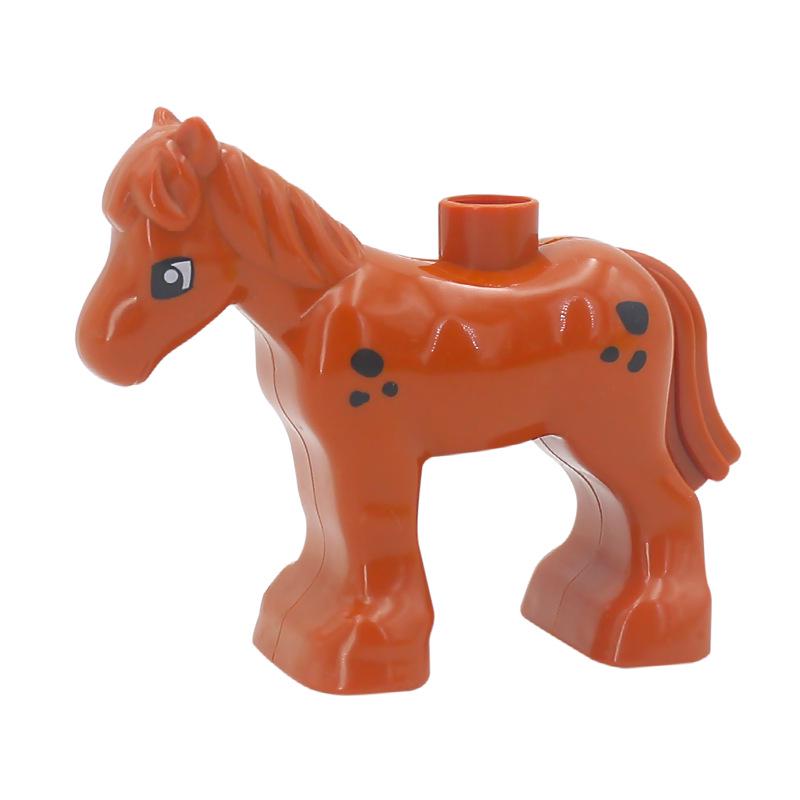 Children's Large Particle Animal Building Blocks Set - Puppy, Kitten, Butterfly, Cow, Poultry Toy Accessories