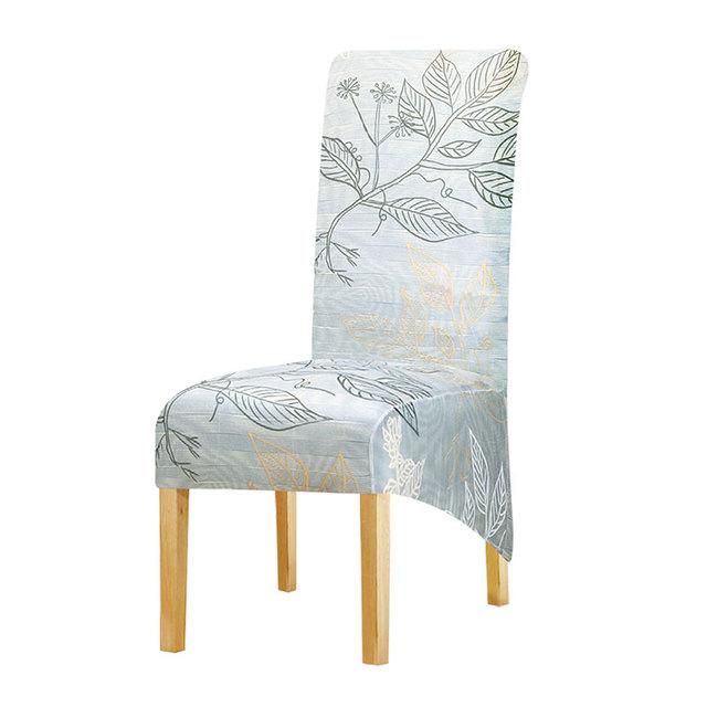 Чехол для стула большого размера с принтом чехлы на длинные спинки чехлы для стульев для обеденного стола для дома ресторана отеля вечеринки свадьбы банкета 1 Piece 2669₽