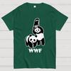 WWF Panda Vtipné Bavlněné Letní Ležérní Cool Volné Tričko