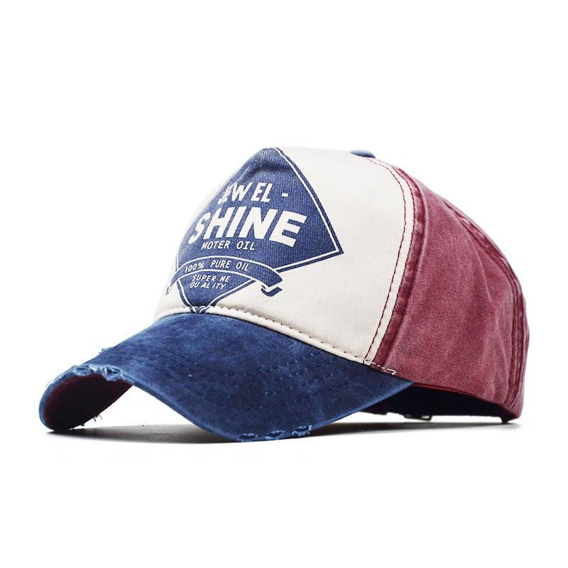 Cap Baseball Shine Letter Coated Pure Cotton Material Sunshade Hat Shading Sun