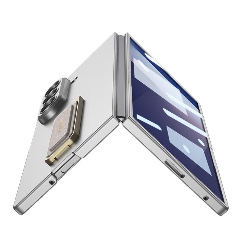 Ultra-thin Feel Good Wristband Brace Holder Tempered Glass Front Film Case for Samsung Galaxy Z Fold 7 Fold7 Lens Protect Cover