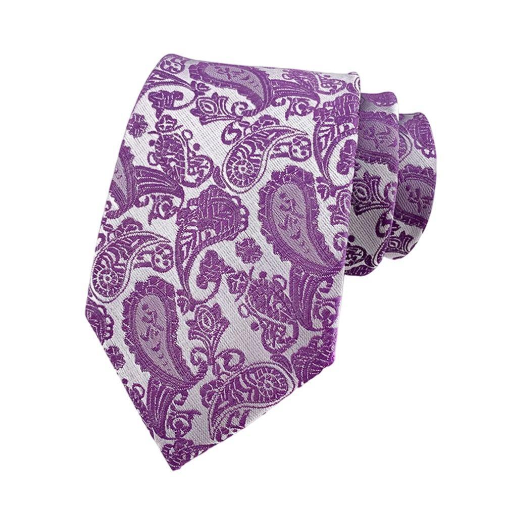 Fashion 8cm Men Necktie Business Vintage Paisley Tie Adjustable Neck Wear Wedding