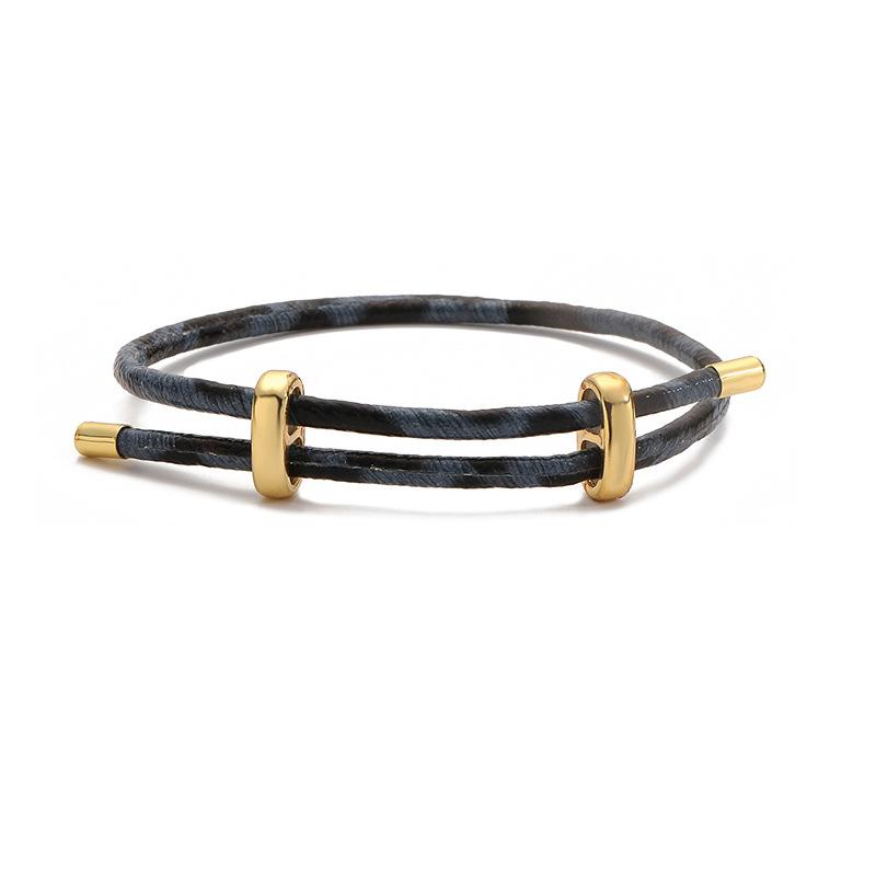 

Fashion Hip-hop Multiple Colors Snake Pattern Leopard Prints Woven Bracelets for Women Personalized DIY Beaded Bracelet Jewelry