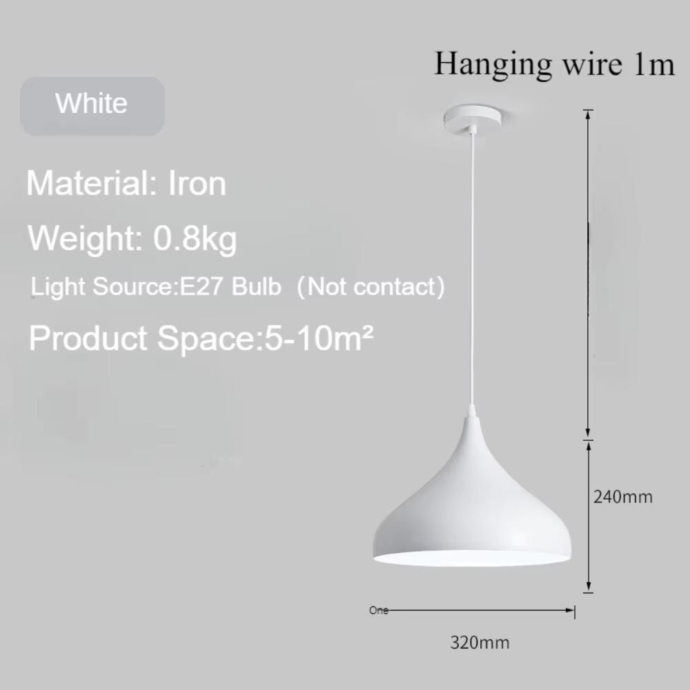 

Оптовый современный подвесной светильник Hanglamp из алюминия цвета d для ресторана, офиса, бара NO BULB белый