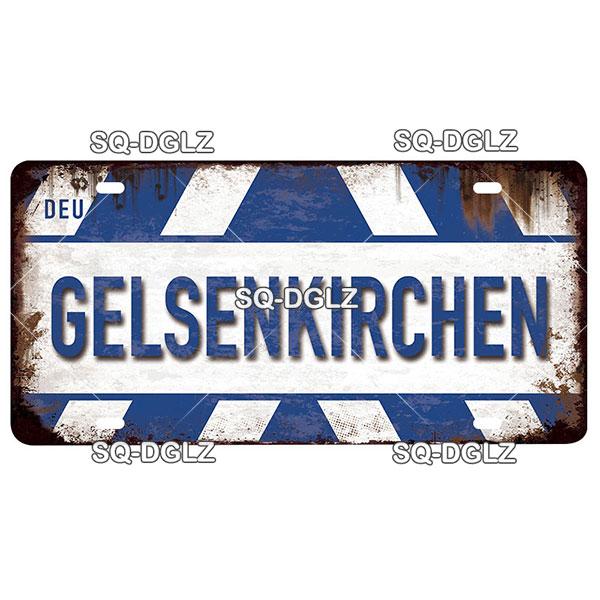 [SQ-DGLZ]Germany City License Plate Metal Sign Vintage Plaque Tin Sign Wall Decor Bar Decor BERLIN Team Flag Poster