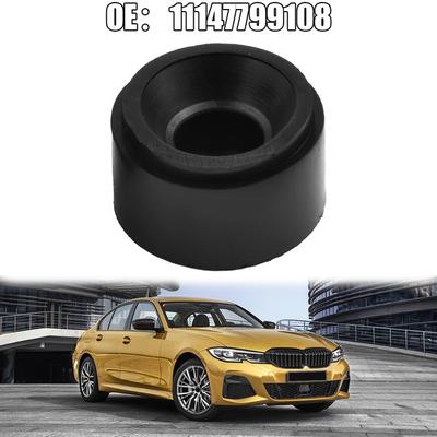 Motorabdeckung 1PC für BMW Motorabdeckung Gummi schwarz