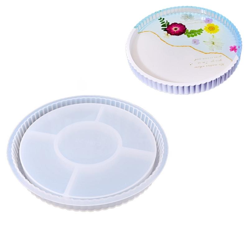 Jewelry Tray Silicone Moulds Resin Plate Molds for Epoxy Resin Craft Candle Holder Jewelry Storage Tray Home Decoration