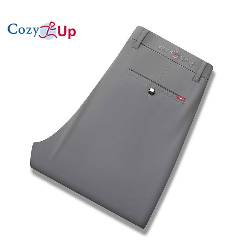 

Уютные высокоэластичные повседневные брюки с вышивкой, мужские брюки прямого кроя большого размера 42 серый