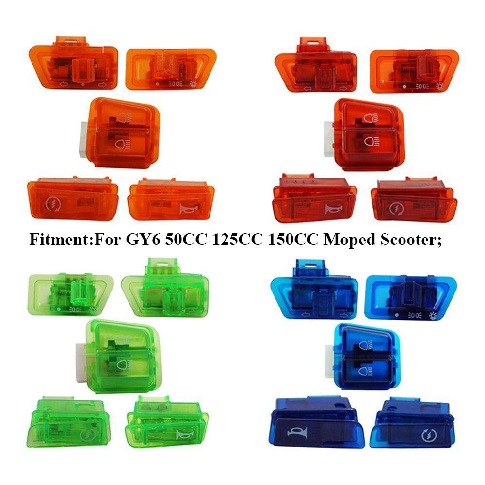 Motorcycle Starter Button Moped Scooter Parts Dimming Horn Dimmer Switch Turn Signal Headlight Horn