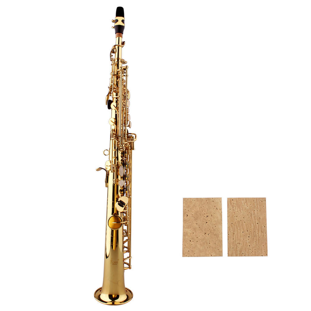 4pcs 61mm Natural Saxophone Neck Cork Sheet for Soprano/Tenor/Alto Sax