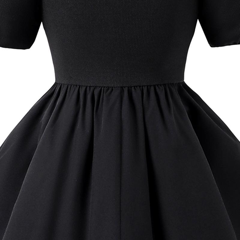 Dziewczęca sukienka wizytowa z bufiastymi rękawami w stylu europejskim i amerykańskim - Kolekcja Wiosna/Lato