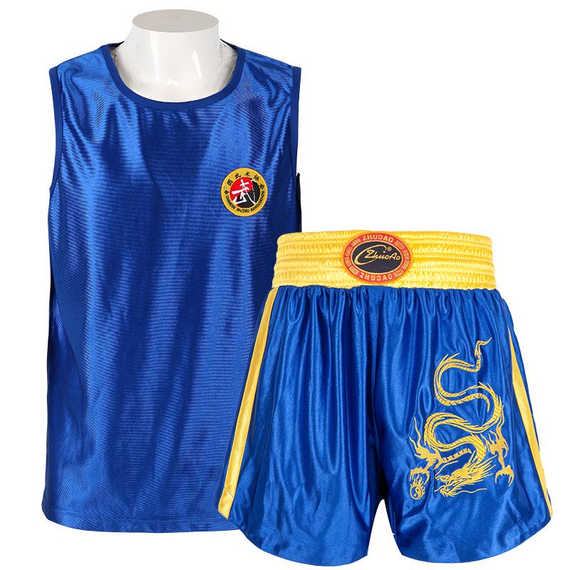 Embroidered Dragon Sanda Muay Thai Boxing and Fighting Suit Set