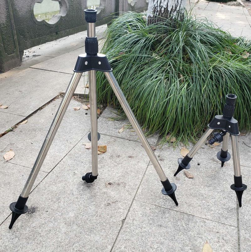 4-Minute Stainless Steel Adjustable Tripod Sprinkler Stand for Garden Irrigation