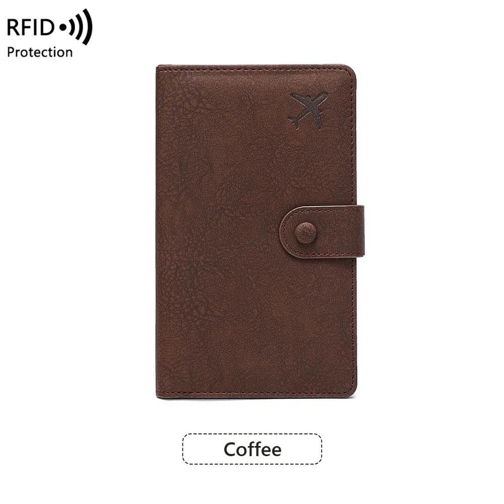 Passport Cover PU Passport Bag Card Holder Passport Clip Portable Storage Bag  Men