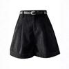 Maillard Women's Corduroy High-Waisted A-Line Shorts - 2024 New Autumn/Winter Collection