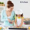 Kids Apron and Chef Hat Set, 30 Pieces Adjustable for Cooking Baking Painting, Ages 6-13, White