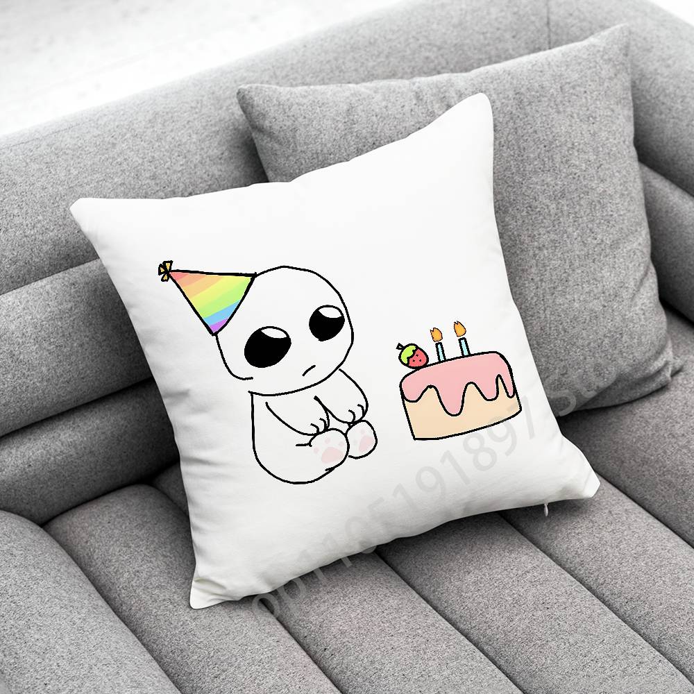 Cartoon Funny TBH Creature Throw Pillow Case For 45*45cm 40cm 30cm 50cm 55cm Square Home Pillowcase Case