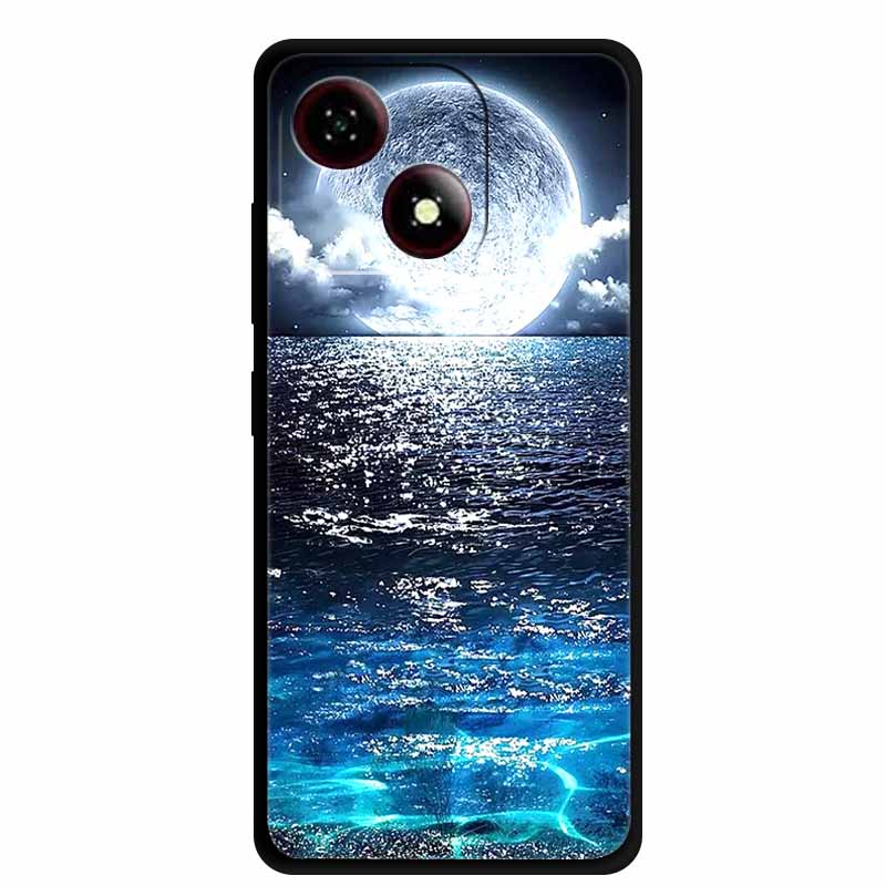 

Чохол для ZTE Blade A35e Global М який силіконовий чохол для телефону для ZTE Blade A35 E Пилозахисна задня кришка Місячний Вовк Coque для ZTE A35E -Blade A35e Global
