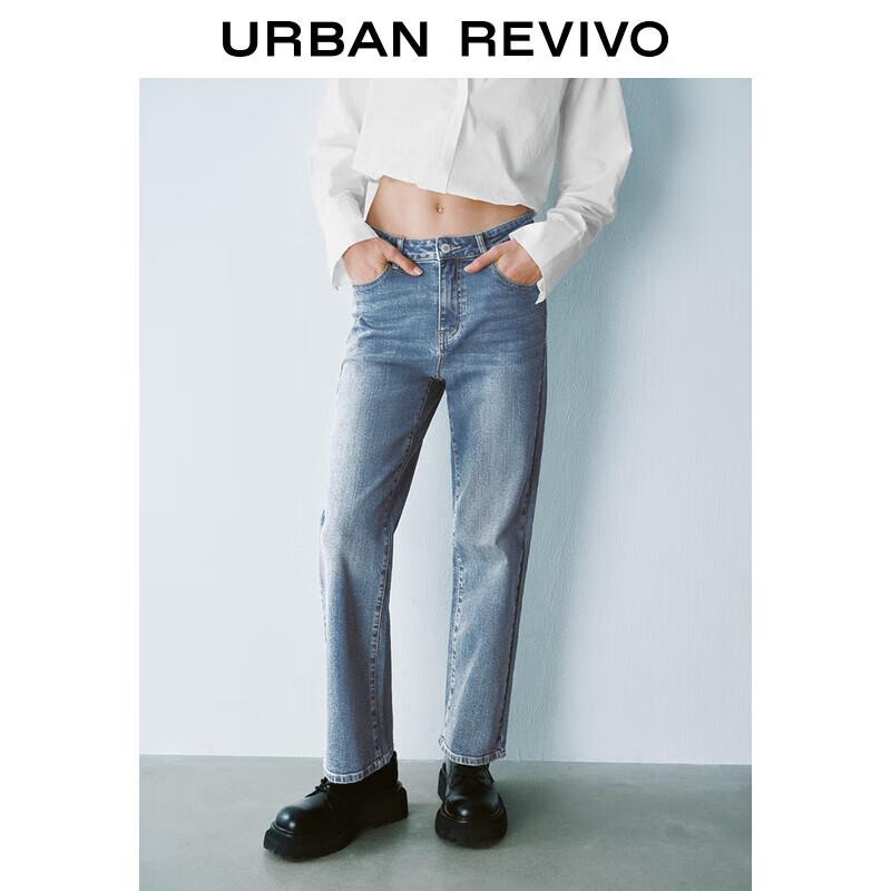 

UR Women s Retro High-Waist Washed Denim Jeans 30