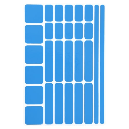 GRIPLUS Ultra-Thin, Strong Anti-Slip Stickers, Stick-On, Postcard Size (2, Blue)