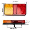 2pcs 12-24V 10LED Rear Tail Light Brake Stop Indicator Lamp For Trailer Truck Van Caravan
