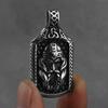 Nordic Mythology Viking Odin Pendant Men's Retro Fashion Amulet Hip Hop Street Men Motorcycle Stainless Steel Pendant Necklace