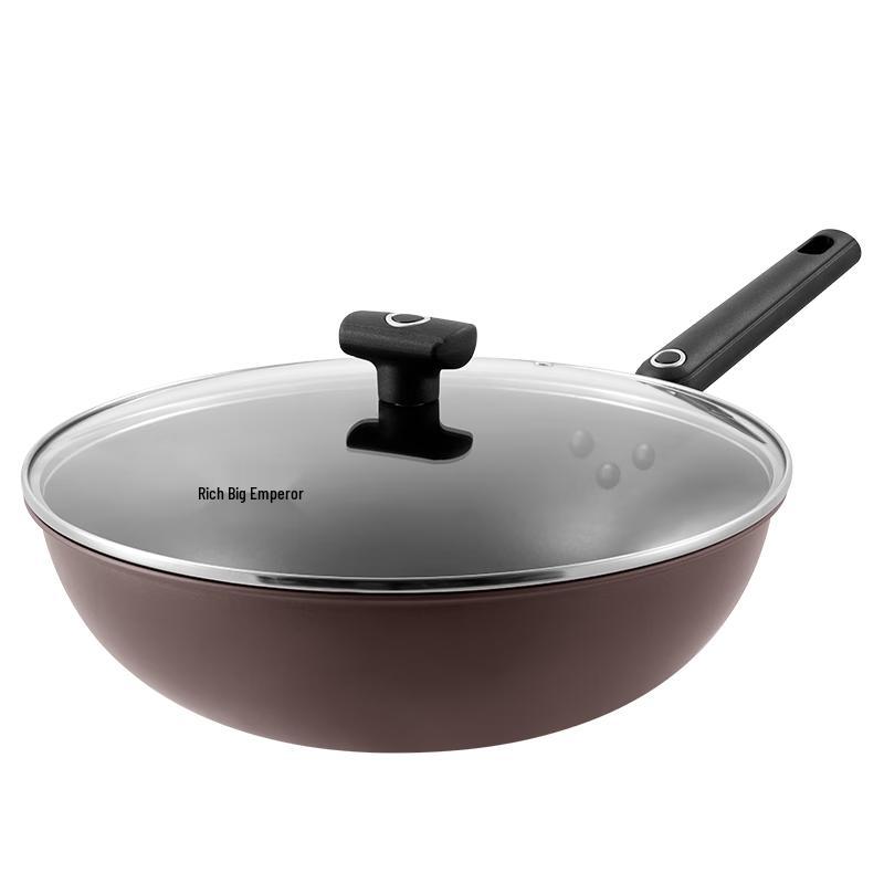 Chuidahuang 30cm Non-stick Aluminum Alloy Wok