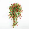 Ornament Simulationspflanze Ranke Rot Orange Frucht Hängende Girlande Hohe Qualität Pflanzenwand Geschenk