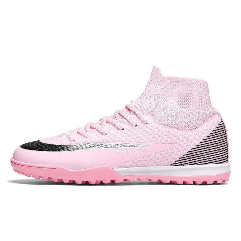 Nové módní pánské a dámské sportovní dlouhé rozbité nehty vysoké student mladiství fotbalové boty